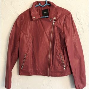Red leatherette jacket